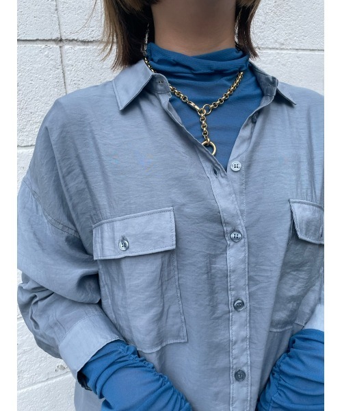 ＪＵＧＬＡＮＳ（ユグランス）の「☆ コーデ映え。パワーメッシュカラープルオーバー　251019（Tシャツ/カットソー・レディース・グレー/グリーン/ピンク/ブラック/アイボリー/オレンジ系1/ブラウン/ブルー/ピンク系1/グリーン系1・FREE）」の17枚目の写真