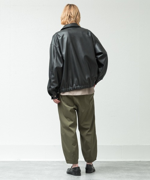 SLICK（スリック）の「シンセティックレザーショートブルゾン