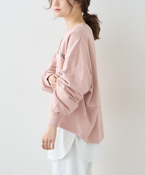 PUAL CE CIN（ピュアルセシン）の「裏毛プリントプルオーバー（スウェット・レディース・ホワイト/ベージュ/ブルー/ピンク・FREE）」の21枚目の写真