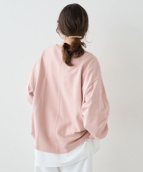 PUAL CE CIN（ピュアルセシン）の「裏毛プリントプルオーバー（スウェット・レディース・ホワイト/ベージュ/ブルー/ピンク・FREE）」の22枚目の写真