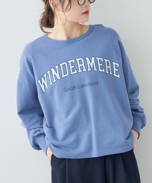 PUAL CE CIN（ピュアルセシン）の「裏毛プリントプルオーバー（スウェット・レディース・ホワイト/ベージュ/ブルー/ピンク・FREE）」の15枚目の写真