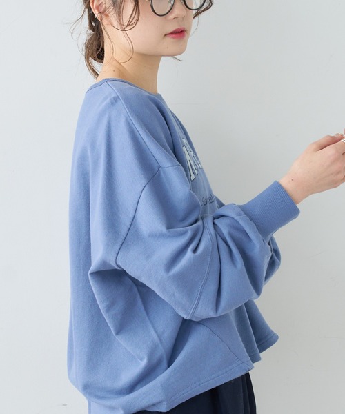 PUAL CE CIN（ピュアルセシン）の「裏毛プリントプルオーバー（スウェット・レディース・ホワイト/ベージュ/ブルー/ピンク・FREE）」の16枚目の写真