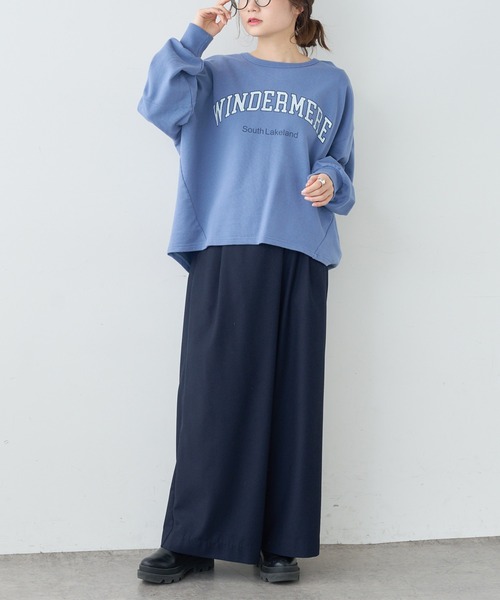 PUAL CE CIN（ピュアルセシン）の「裏毛プリントプルオーバー（スウェット・レディース・ホワイト/ベージュ/ブルー/ピンク・FREE）」の19枚目の写真