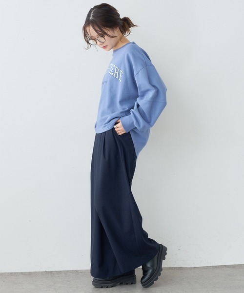 PUAL CE CIN（ピュアルセシン）の「裏毛プリントプルオーバー（スウェット・レディース・ホワイト/ベージュ/ブルー/ピンク・FREE）」の18枚目の写真