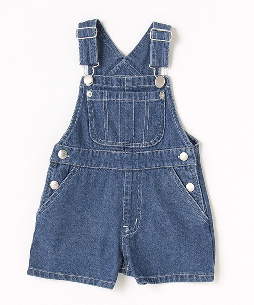 X-girl Stages（エックスガールステージス）の「サロペットショーツ（サロペット/オーバーオール・キッズ・ブラック/ブルー・110cm/120cm/130cm/140cm/100cm/90cm）」の19枚目の写真