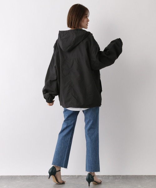 A part by（アパートバイ）の「Mil-Tec*ANORAKパーカー（ブルゾン・レディース・ブラック/キャメル・FREE）」の5枚目の写真