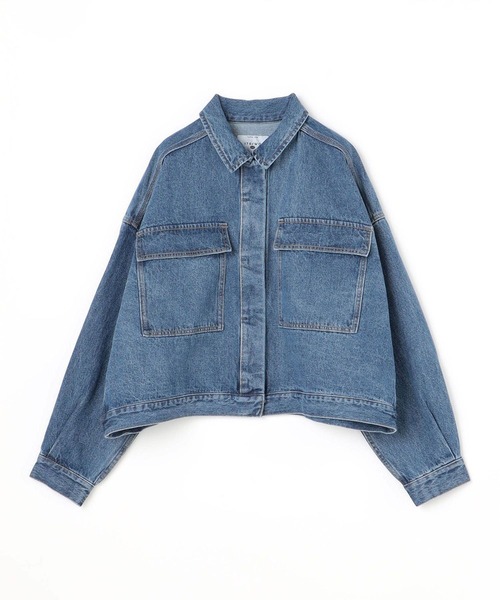 179/WG（イチナナキュウダブルジー）の「ルーズ デニムGジャン（デニムジャケット・レディース・ライトブルー/インディゴブルー・MEDIUM）」の15枚目の写真