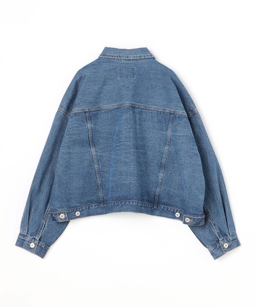 179/WG（イチナナキュウダブルジー）の「ルーズ デニムGジャン（デニムジャケット・レディース・ライトブルー/インディゴブルー・MEDIUM）」の16枚目の写真