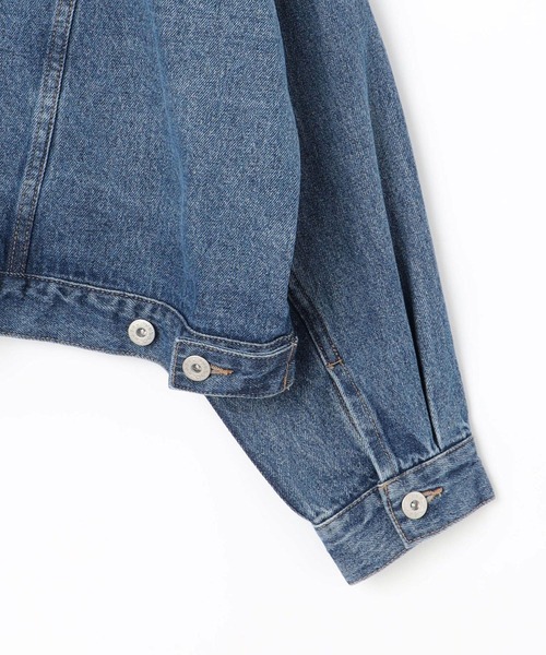 179/WG（イチナナキュウダブルジー）の「ルーズ デニムGジャン（デニムジャケット・レディース・ライトブルー/インディゴブルー・MEDIUM）」の20枚目の写真
