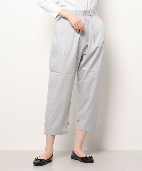 sm2rhythm(サマンサモスモスリズム)の「裾ベルト付ツータックパンツ(その他パンツ・レディース・ベージュ/グレー/オリーブ・フリ-)」の2枚目の写真