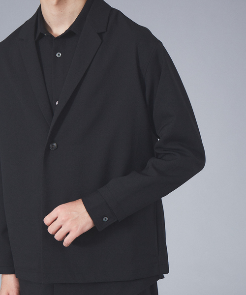 MYSELF ABAHOUSE（マイセルフアバハウス）の「【MYSELF ABAHOUSE】ポリツイル オーバーサイズ ワンボタン ジャケット（テーラードジャケット・メンズ・ベージュ/サックスブルー/ピンクベージュ/ブラック・48/46）」の11枚目の写真