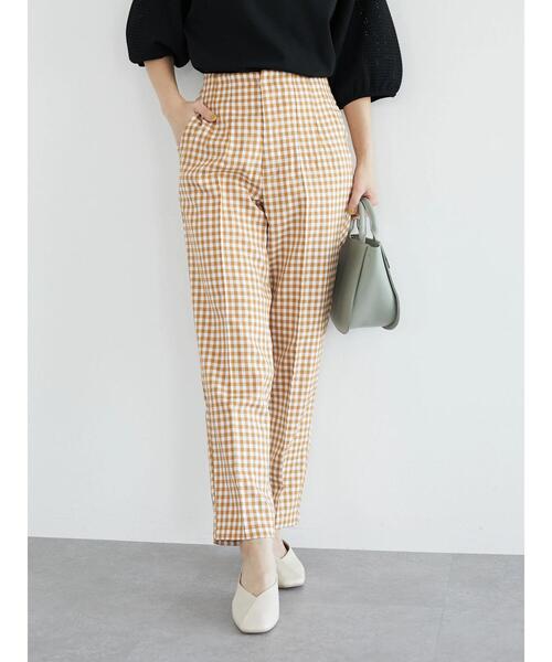 ELENCARE DUE(エレンカーレデュエ)の「・ELENCARE DUE ギンガムタックパンツ(その他パンツ・レディース・ブラック/ベージュ/グリーン・FREE)」の8枚目の写真