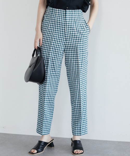 ELENCARE DUE(エレンカーレデュエ)の「・ELENCARE DUE ギンガムタックパンツ(その他パンツ・レディース・ブラック/ベージュ/グリーン・FREE)」の3枚目の写真