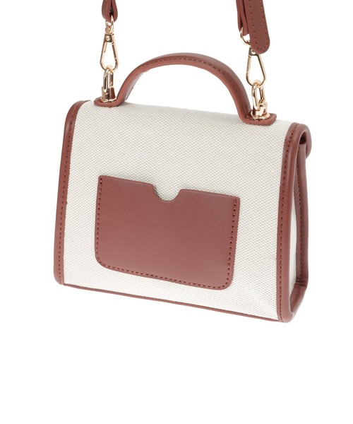 Edit Sheen（エディットシーン）の「フラップベルトキャンバスミニバッグ（ショルダーバッグ・レディース・ブラック/キャメル/ベージュ・FREE）」の14枚目の写真