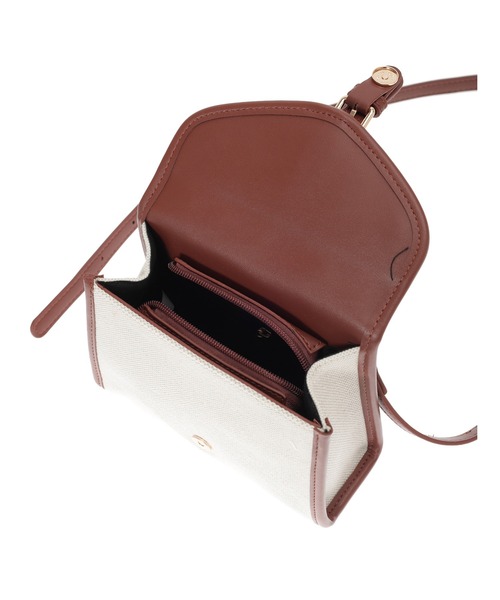 Edit Sheen（エディットシーン）の「フラップベルトキャンバスミニバッグ（ショルダーバッグ・レディース・ブラック/キャメル/ベージュ・FREE）」の10枚目の写真