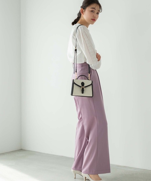 Edit Sheen（エディットシーン）の「フラップベルトキャンバスミニバッグ（ショルダーバッグ・レディース・ブラック/キャメル/ベージュ・FREE）」の15枚目の写真