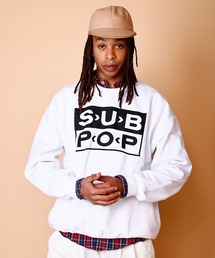 SUB POP（サブポップ）の「BIG CREW SWEAT "SUB POP LOGO" /ビッグ クルースウェット ”サブポップ ロゴ”（スウェット）」