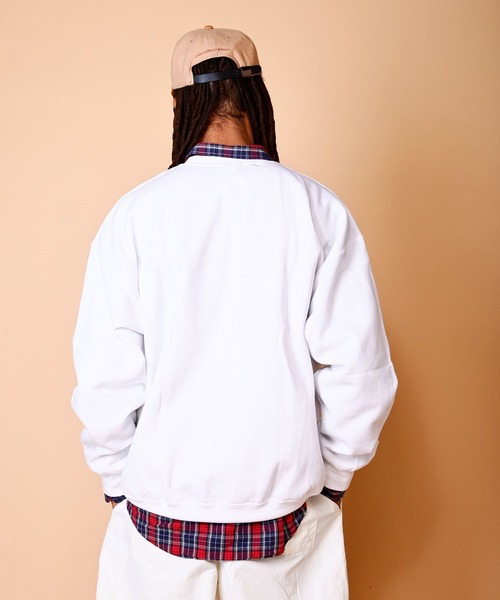 SUB POP(サブポップ)の「BIG CREW SWEAT "SUB POP LOGO" /ビッグ クルースウェット ”サブポップ ロゴ”(スウェット・メンズ・ブラック/ホワイト・X-LARGE/XX-LARGE/LARGE)」の5枚目の写真