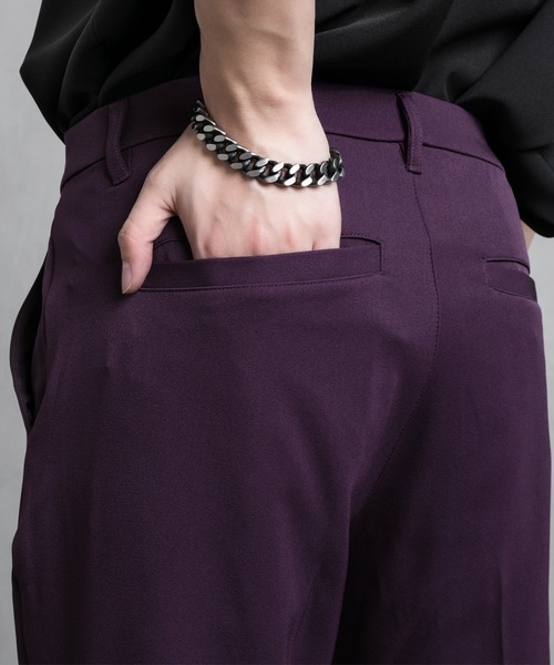 Adoon plain（アドーンプレーン）の「【Adoon plain】フレアスラックス（スラックス・メンズ・ブラック/ブルー/ライトグリーン/グレー/パープル/ダークオレンジ・SMALL/MEDIUM/LARGE）」の15枚目の写真