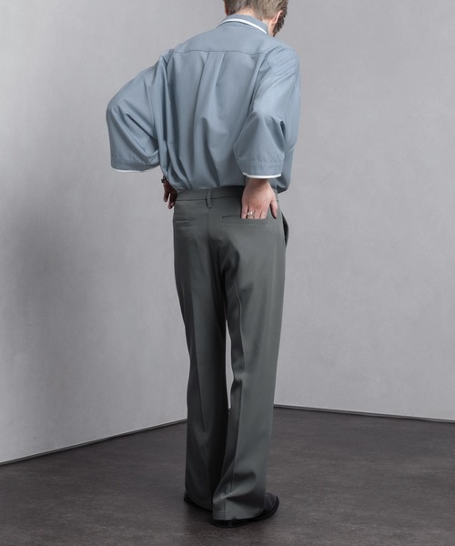 Adoon plain（アドーンプレーン）の「【Adoon plain】フレアスラックス（スラックス・メンズ・ブラック/ブルー/ライトグリーン/グレー/パープル/ダークオレンジ・SMALL/MEDIUM/LARGE）」の18枚目の写真