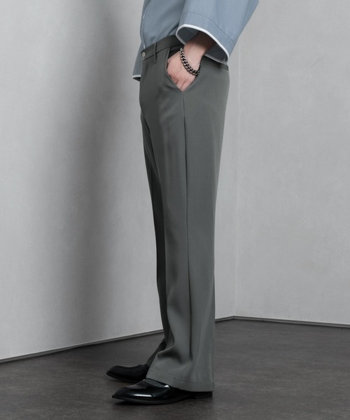 Adoon plain（アドーンプレーン）の「【Adoon plain】フレアスラックス（スラックス・メンズ・ブラック/ブルー/ライトグリーン/グレー/パープル/ダークオレンジ・SMALL/MEDIUM/LARGE）」の20枚目の写真