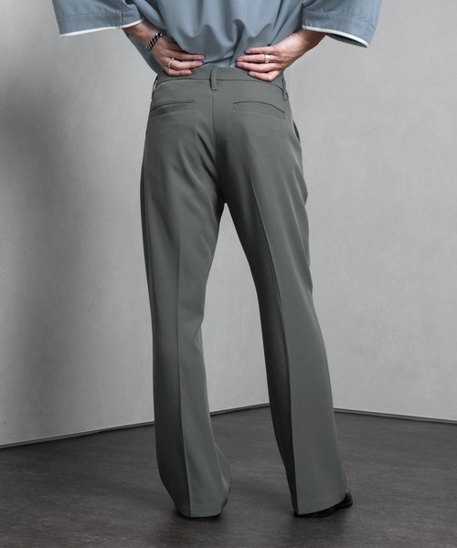 Adoon plain（アドーンプレーン）の「【Adoon plain】フレアスラックス（スラックス・メンズ・ブラック/ブルー/ライトグリーン/グレー/パープル/ダークオレンジ・SMALL/MEDIUM/LARGE）」の21枚目の写真