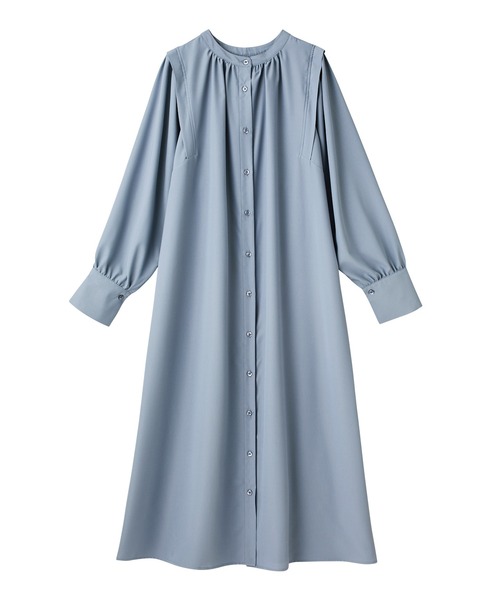 GeeRA（ジーラ）の「前後2WAYボリューム袖ワンピ（ワンピース・レディース・サンドグレー/ブルー・LARGE/MEDIUM）」の18枚目の写真