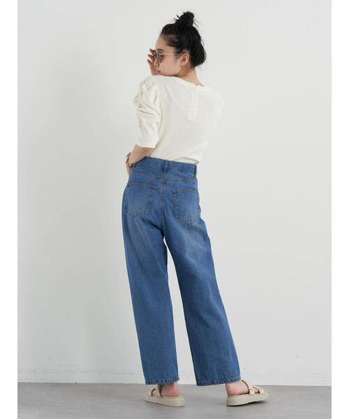 earth music&ecology（アースミュージックアンドエコロジー）の「袖デザインカットプルオーバー（Tシャツ/カットソー・レディース・ベージュ/アイボリー/ブラック・S/M）」の13枚目の写真