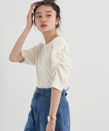 earth music&ecology（アースミュージックアンドエコロジー）の「袖デザインカットプルオーバー（Tシャツ/カットソー）」