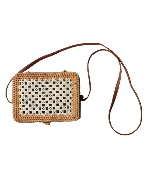 antiqua（アンティカ）の「天然素材使用。ランタンスクエアバッグ（かごバッグ・レディース・ナチュラル・FREE）」の20枚目の写真