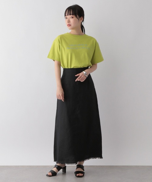 LOWRYS FARM（ローリーズファーム）の「スソフリンジフレアスカート　273459（スカート・レディース・ブラウン/アイボリー/ブラック・FREE）」の7枚目の写真