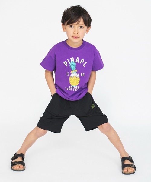 BRANSHES(ブランシェス)の「【bコレ / 綿100%】グラフィック半袖Tシャツ(Tシャツ/カットソー・キッズ・ライトグレー/レッド/パープル/ブルー/カラフル/ホワイト/ラベンダー/オフホワイト/ブルーグレー/ブラック・100/90/120/150/140/110/130)」の22枚目の写真