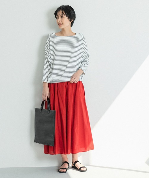 LEPSIM(レプシィム)の「カラーボーダーTシャツ 269997(Tシャツ/カットソー・レディース・ブルー/オフホワイト/ブラック/ブルー系その他・FREE)」の7枚目の写真