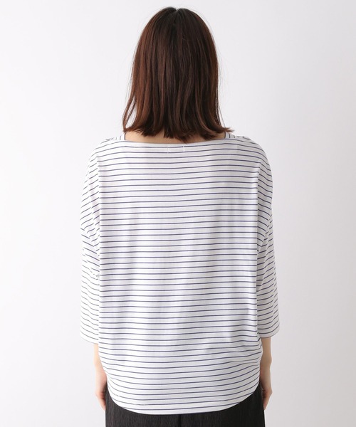 LEPSIM(レプシィム)の「カラーボーダーTシャツ 269997(Tシャツ/カットソー・レディース・ブルー/オフホワイト/ブラック/ブルー系その他・FREE)」の14枚目の写真