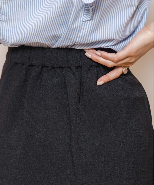 flower（フラワー）の「リネンライクスカート（スカート・レディース・ブラック/ベージュ・FREE）」の6枚目の写真