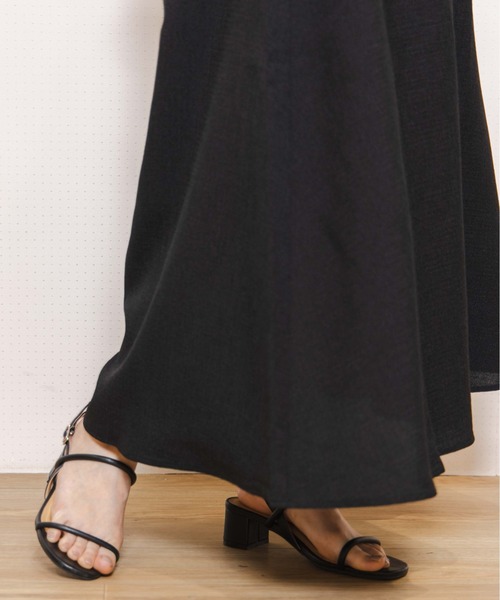 flower（フラワー）の「リネンライクスカート（スカート・レディース・ブラック/ベージュ・FREE）」の9枚目の写真