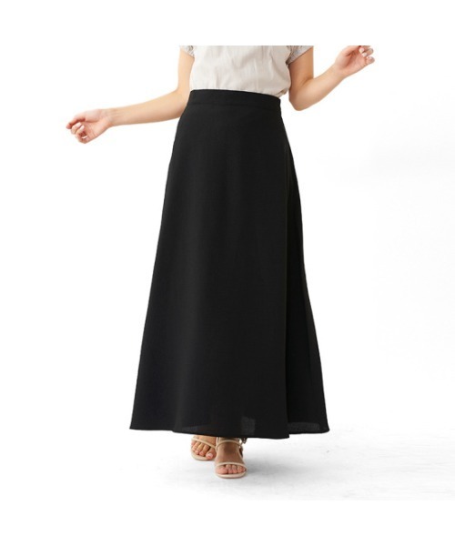 flower（フラワー）の「リネンライクスカート（スカート・レディース・ブラック/ベージュ・FREE）」の22枚目の写真