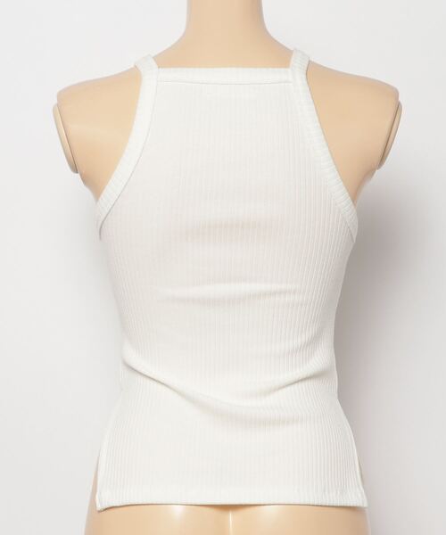 atmos pink（アトモスピンク）の「atmos pink リブアメスリトップス（タンクトップ・レディース・ホワイト/ブラック/ミント/ラベンダー・FREE）」の6枚目の写真