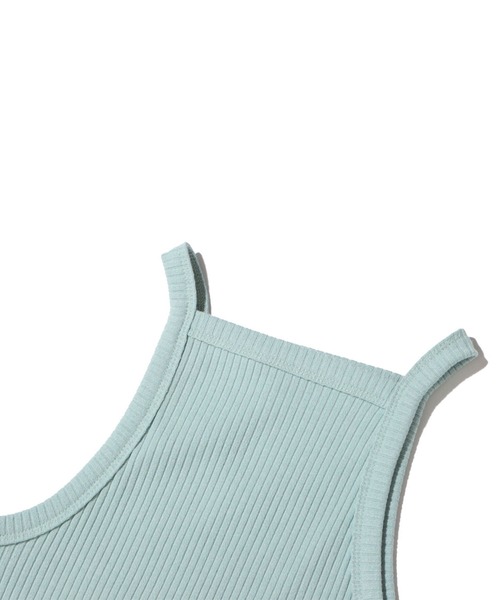 atmos pink（アトモスピンク）の「atmos pink リブアメスリトップス（タンクトップ・レディース・ホワイト/ブラック/ミント/ラベンダー・FREE）」の10枚目の写真
