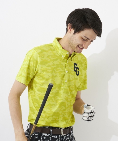 セール Fila Golf フィラゴルフ メンズ 半袖シャツ Uvカット 吸汗速乾 シャツ ブラウス Fila Golf フィラゴルフ のファッション通販 Zozotown