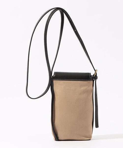 TOMORROWLAND （トゥモローランド）の「The Dilettante コットン×レザー 2Wayポシェットバッグ（ショルダーバッグ・メンズ・ブラウン系その他・FREE）」の9枚目の写真