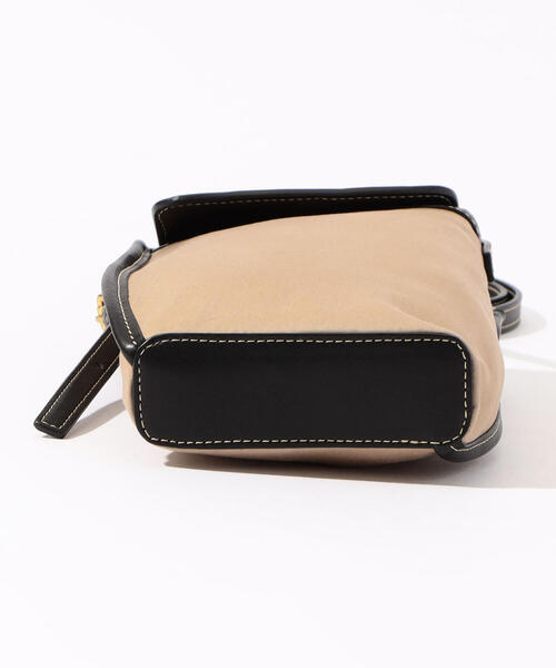 TOMORROWLAND （トゥモローランド）の「The Dilettante コットン×レザー 2Wayポシェットバッグ（ショルダーバッグ・メンズ・ブラウン系その他・FREE）」の6枚目の写真