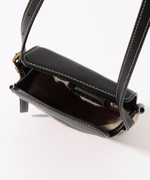 TOMORROWLAND （トゥモローランド）の「The Dilettante コットン×レザー 2Wayポシェットバッグ（ショルダーバッグ・メンズ・ブラウン系その他・FREE）」の3枚目の写真