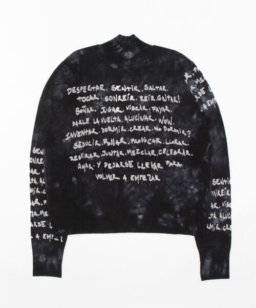 Desigual（デシグアル）の「Manifesto タイダイセーター（ニット/セーター・レディース・ブラック・S/M/L/XL/XS）」の4枚目の写真