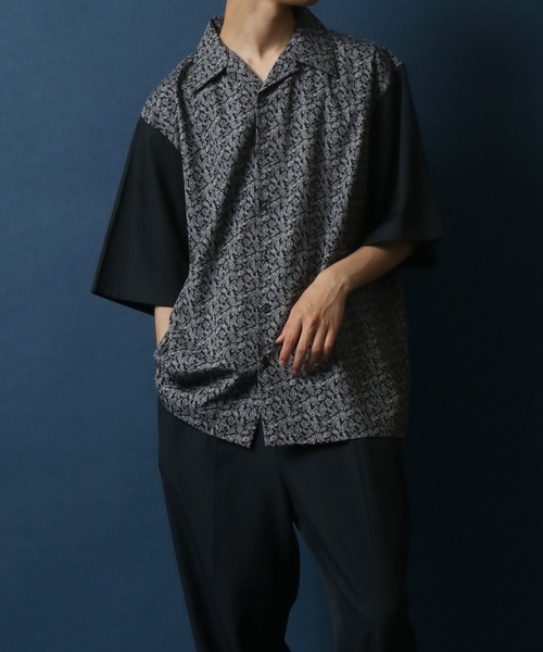 ANPAS(アンパス)の「MADE IN JAPAN Total Pattern Print Big Silhouette Open Collar Shirt/日本製 総柄プリント ビッグシルエット オープンカラーシャツ(シャツ/ブラウス・メンズ・ホワイト系その他/ブラック系その他/ブルー系その他/ブラック系その他2/ブラック系その他3/ブルー系その他2・M/L)」の21枚目の写真