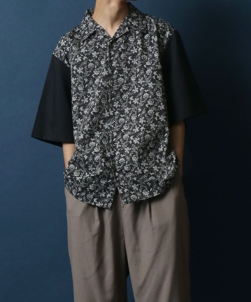 ANPAS(アンパス)の「MADE IN JAPAN Total Pattern Print Big Silhouette Open Collar Shirt/日本製 総柄プリント ビッグシルエット オープンカラーシャツ(シャツ/ブラウス・メンズ・ホワイト系その他/ブラック系その他/ブルー系その他/ブラック系その他2/ブラック系その他3/ブルー系その他2・M/L)」の22枚目の写真