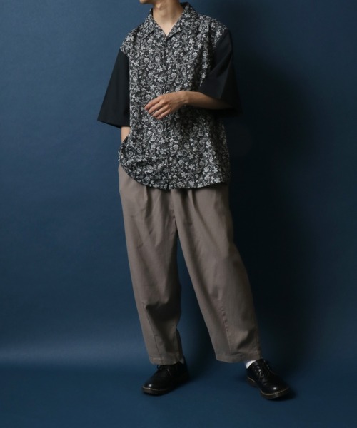 ANPAS(アンパス)の「MADE IN JAPAN Total Pattern Print Big Silhouette Open Collar Shirt/日本製 総柄プリント ビッグシルエット オープンカラーシャツ(シャツ/ブラウス・メンズ・ホワイト系その他/ブラック系その他/ブルー系その他/ブラック系その他2/ブラック系その他3/ブルー系その他2・M/L)」の13枚目の写真