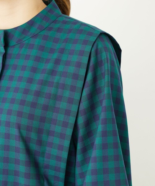 MILKFED.(ミルクフェド)の「SIDE RIBBON PLAID DRESS(ワンピース・レディース・ネイビー/イエロー/グリーン・ONE SIZE)」の15枚目の写真