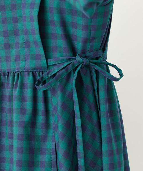 MILKFED.(ミルクフェド)の「SIDE RIBBON PLAID DRESS(ワンピース・レディース・ネイビー/イエロー/グリーン・ONE SIZE)」の18枚目の写真