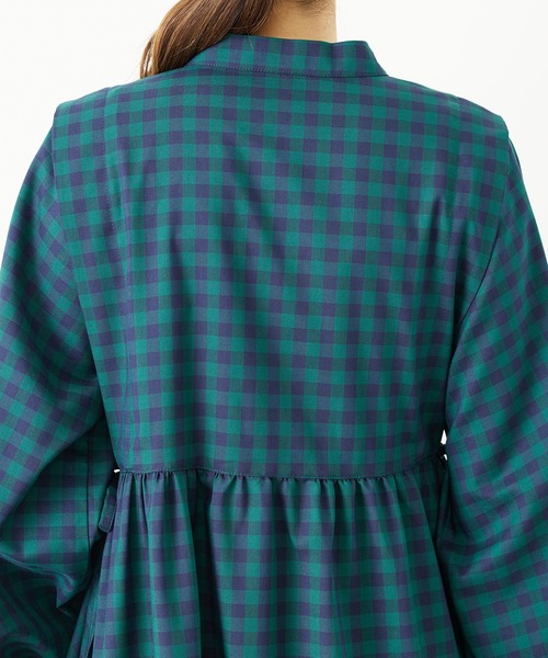 MILKFED.(ミルクフェド)の「SIDE RIBBON PLAID DRESS(ワンピース・レディース・ネイビー/イエロー/グリーン・ONE SIZE)」の21枚目の写真